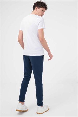 BRZ Collection Metal Düğmeli İnterlok Lacivert Erkek Pantolon