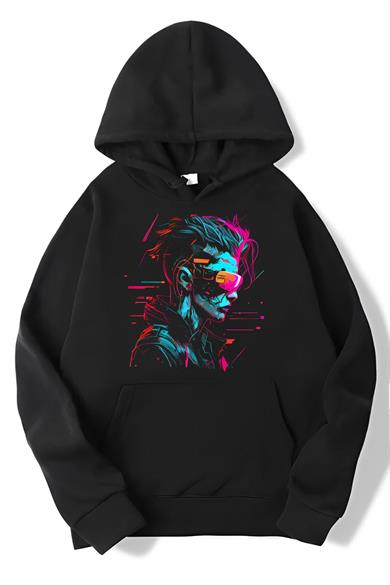 BRZ Collection Oversize Cyberpunk VR Glasses Hoodie