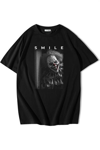 BRZ Collection Oversize Halloween Clown T-shirt