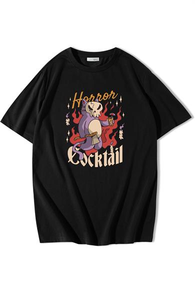BRZ Collection Oversize Halloween Coctail T-shirt