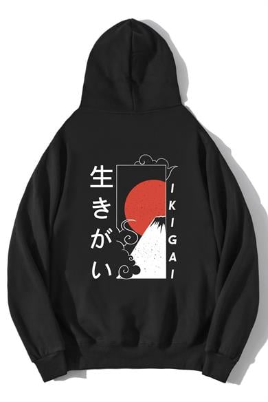BRZ Collection Oversize Japanese Ikigai Hoodie