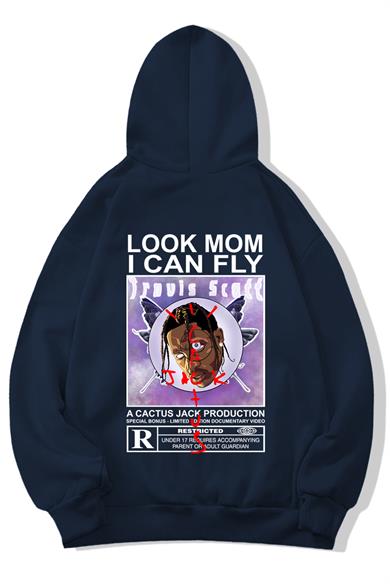 BRZ Collection  Oversize Look Mom I Can Fly Cactus Jack Hoodie