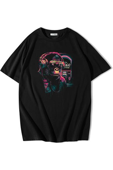 BRZ Collection Oversize Neon Gorilla T-shirt