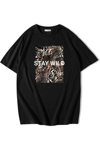 BRZ Collection Oversize Stay Wild T-shirt