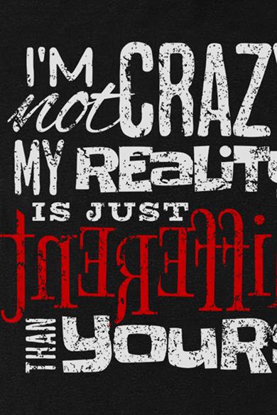 BRZ Collection Oversize Unisex Im Not Crazy T-shirt