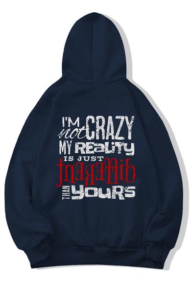 BRZ Collection Oversize Unisex Im Not Crazy Hoodie