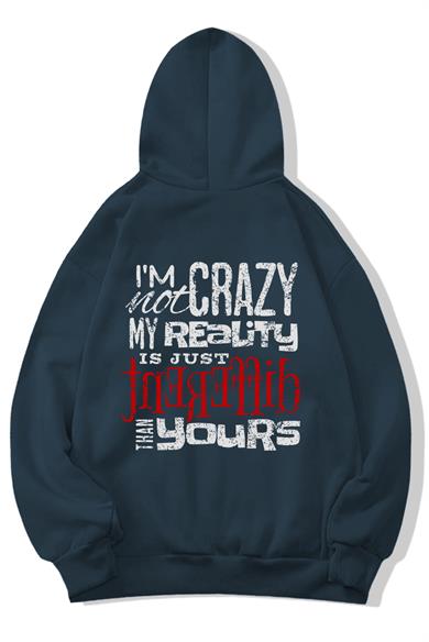 BRZ Collection Oversize Unisex Im Not Crazy Hoodie
