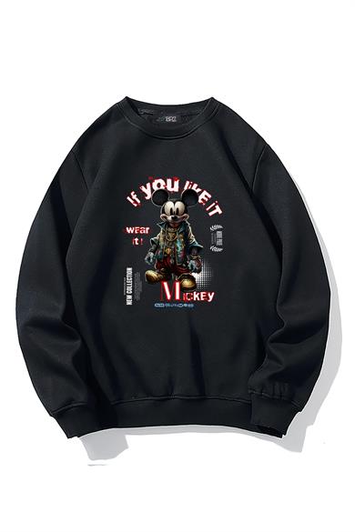 BRZ Collection Oversize Unisex Mickey Mouse If You Like It Sweatshirt