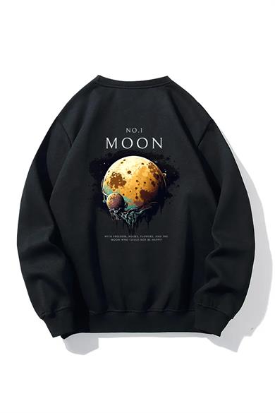BRZ Collection Oversize Unisex No1 Moon Sweatshirt