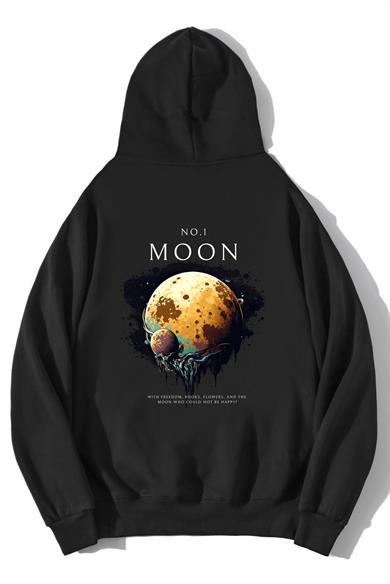 BRZ Collection Oversize Unisex No1 Moon Hoodie