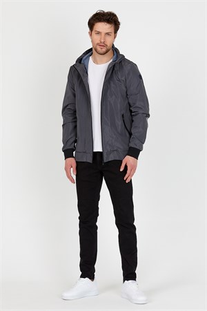 BRZ Collection Özel Kaplamalı Mikro Polyester Erkek Yağmurluk Mont