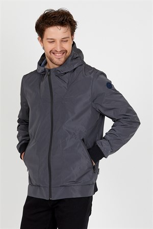 BRZ Collection Özel Kaplamalı Mikro Polyester Erkek Yağmurluk Mont
