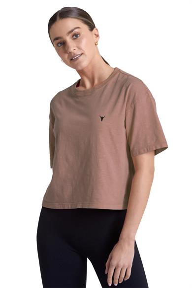 BRZ Collection Parça Boya Crop Kadın T-shirt