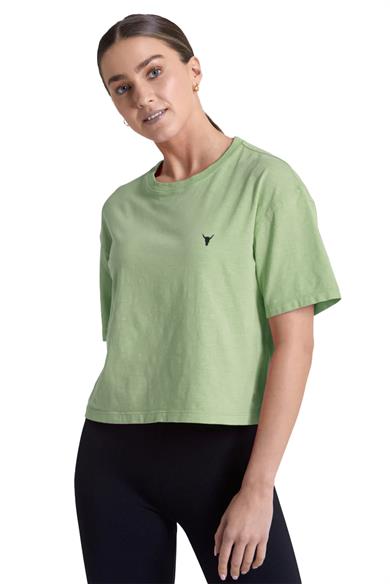 BRZ Collection Parça Boya Crop Kadın T-shirt