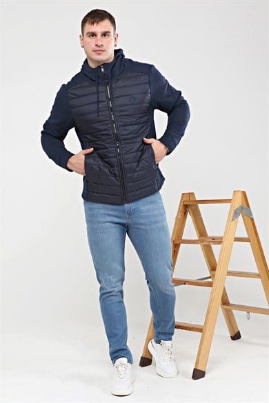 BRZ Collection Rüzgar Geçirmez Kontrast Erkek Mont