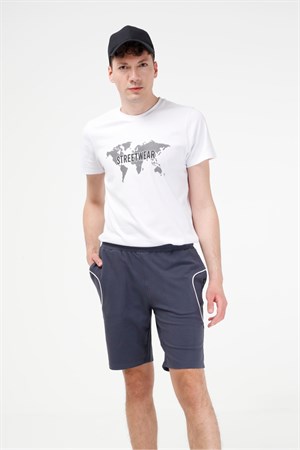 BRZ Collection Şeritli Erkek Şort