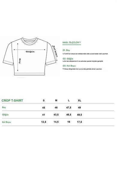 BRZ Collection Kadın Leopar Kurdele Crop T-shirt Siyah