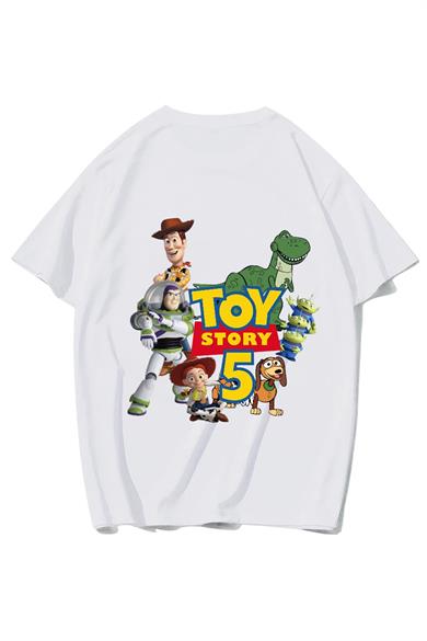 BRZ Collection Toy Story 5 Oversize Unisex Graphic T-Shirt (Beyaz) – Limited Drop