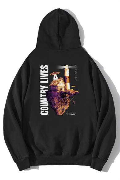 BRZ Collection Unisex Oversize Country Lives Hoodie