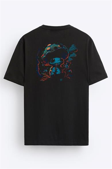 BRZ Collection Unisex Mushroom Smoking Forest Regular Fit T-shirt
