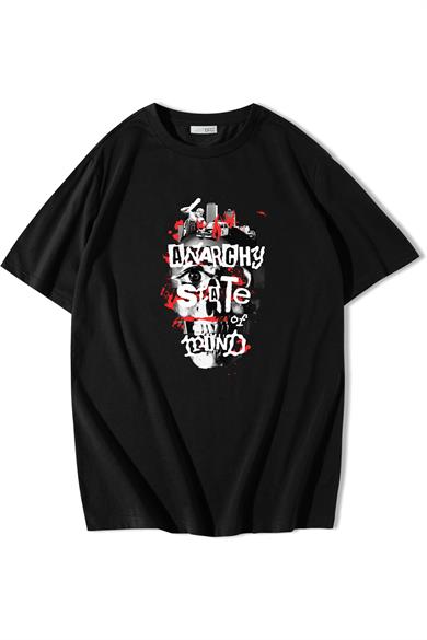 BRZ Collection Unisex Oversize Anarchy State T-shirt