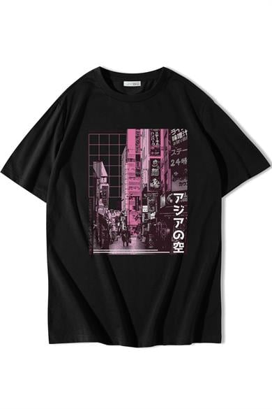 BRZ Collection Unisex Oversize Asian Street T-shirt