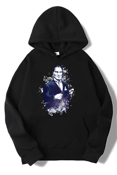 BRZ Collection Unisex Oversize Atatürk Portrait Hoodie