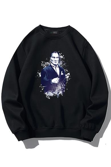 BRZ Collection Unisex Oversize Atatürk Portrait Sweatshirt