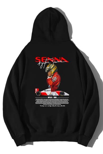 BRZ Collection Unisex Oversize Ayrton Senna Hoodie 