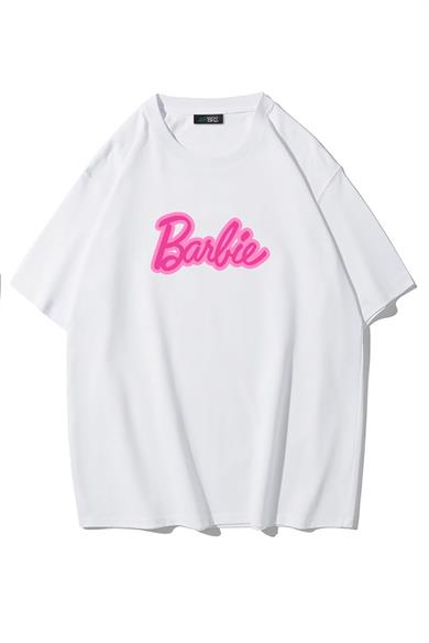 BRZ Collection Unisex Oversize Barbie Yazılı T-shirt