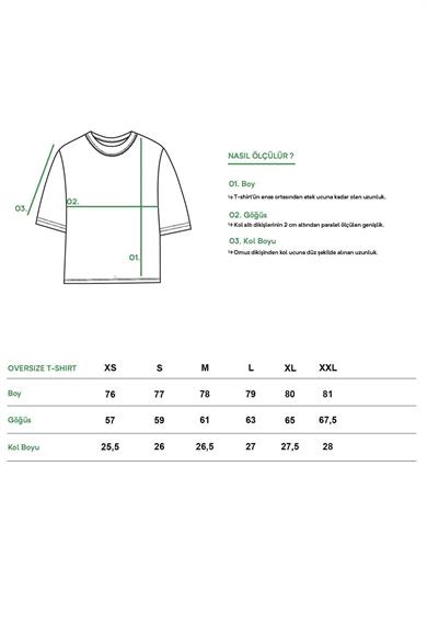 BRZ Collection Unisex Oversize Basic T-shirt Açık Yeşil