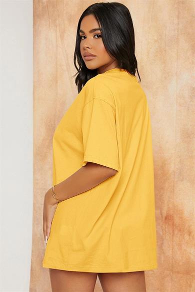 BRZ Collection Unisex Oversize Basic Uzun T-shirt