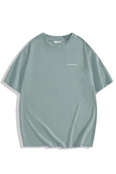 BRZ Collection Unisex Oversize Basic T-shirt Açık Turkuaz