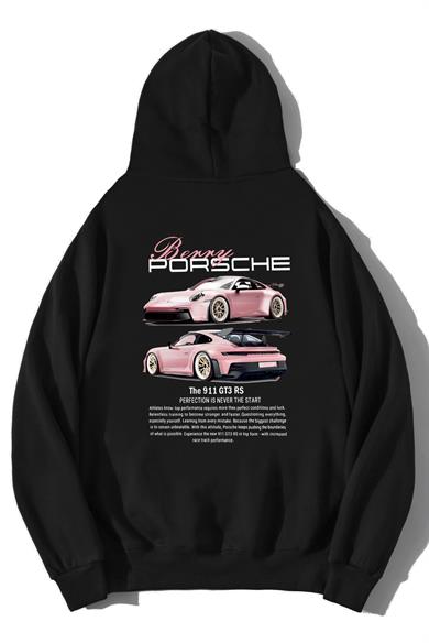 BRZ Collection Unisex Oversize Berry Porsche Hoodie