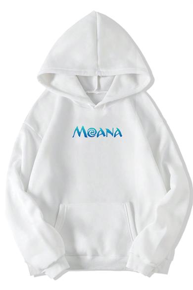 BRZ Collection Unisex Oversize (BEYAZ) Moana (BEYAZ) Hoodie
