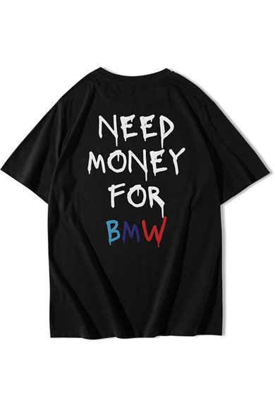 BRZ Collection Unisex Oversize BMW Need Money For BMW T-Shirt 