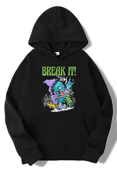 BRZ Collection Unisex Oversize Break It Hoodie