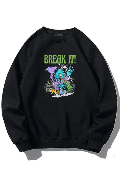 BRZ Collection Unisex Oversize Break It Sweatshirt