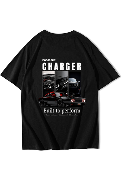 BRZ Collection Unisex Oversize Built To Perform T-shirt Siyah