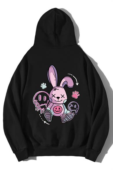 BRZ Collection Unisex Oversize Cartoon Rabbit Hoodie