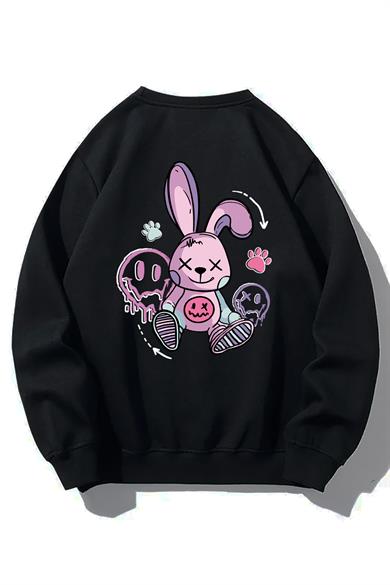 BRZ Collection Unisex Oversize Cartoon Rabbit Sweatshirt