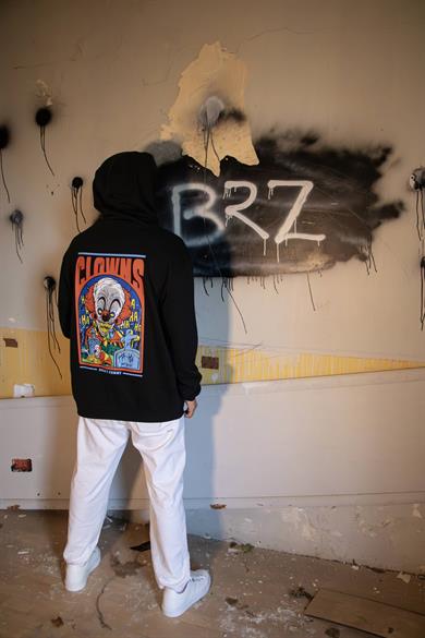 BRZ Collection Unisex Oversize Clowns No Funny Hoodie