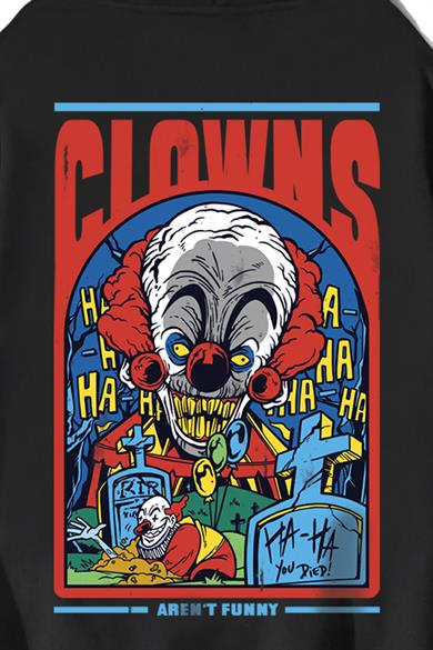 BRZ Collection Unisex Oversize Clowns No Funny Hoodie