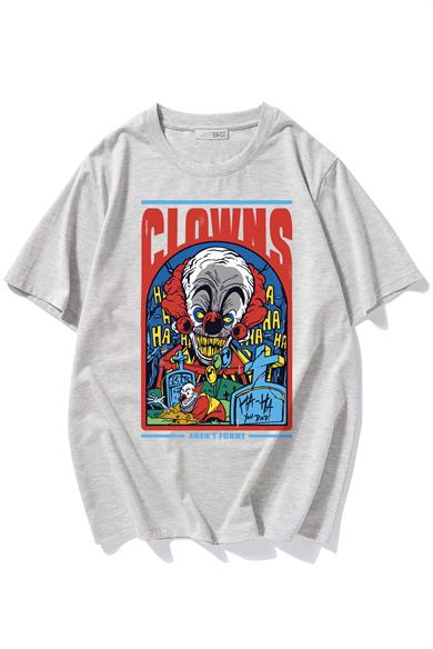 BRZ Collection Unisex Oversize Clowns No Funny T-shirt