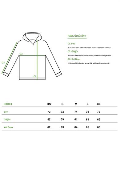 BRZ Collection Unisex Oversize Basic Sweatshirt Hoodie Antrasit