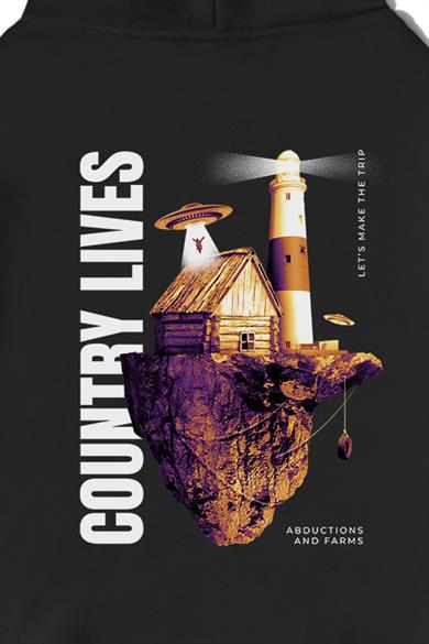 BRZ Collection Unisex Oversize Country Lives Hoodie