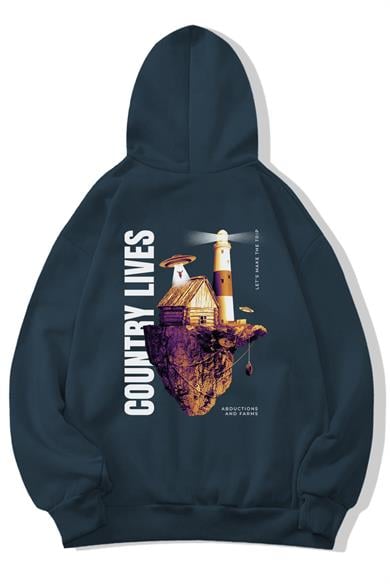 BRZ Collection Unisex Oversize Country Lives Hoodie