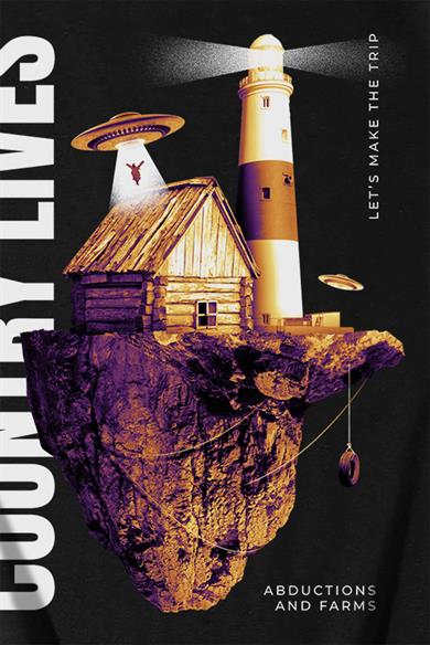 BRZ Collection Unisex Oversize Country Lives T-shirt