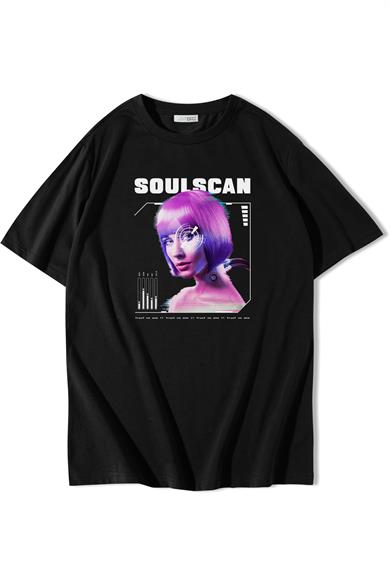 BRZ Collection Unisex Oversize Cyborg Soulscan T-shirt