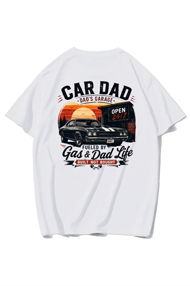 BRZ Collection Unisex Oversize Dad Garage T-shirt (BEYAZ)